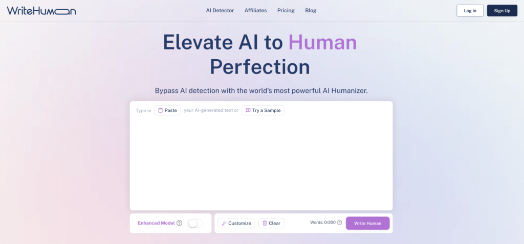 WriteHuman AI humanizer