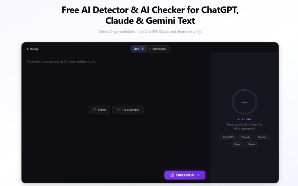 1. Walter Writes: Best AI Detector for Students, ChatGPT and SEO Content