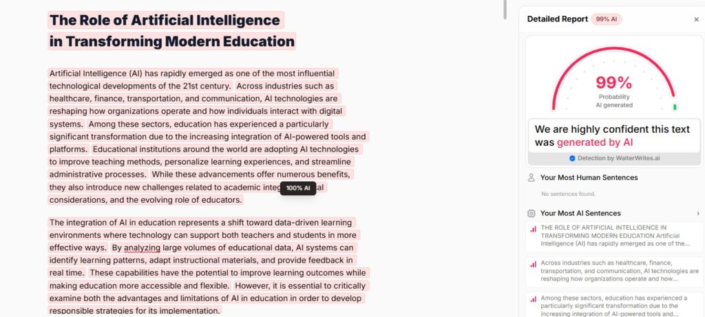 Walter Results: AI Academic Essay