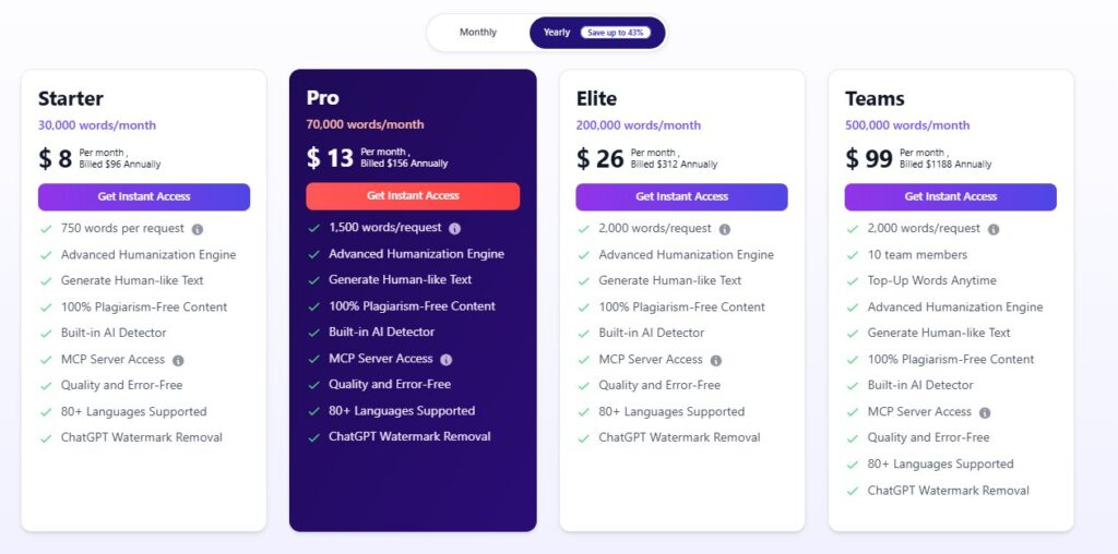 Pricing