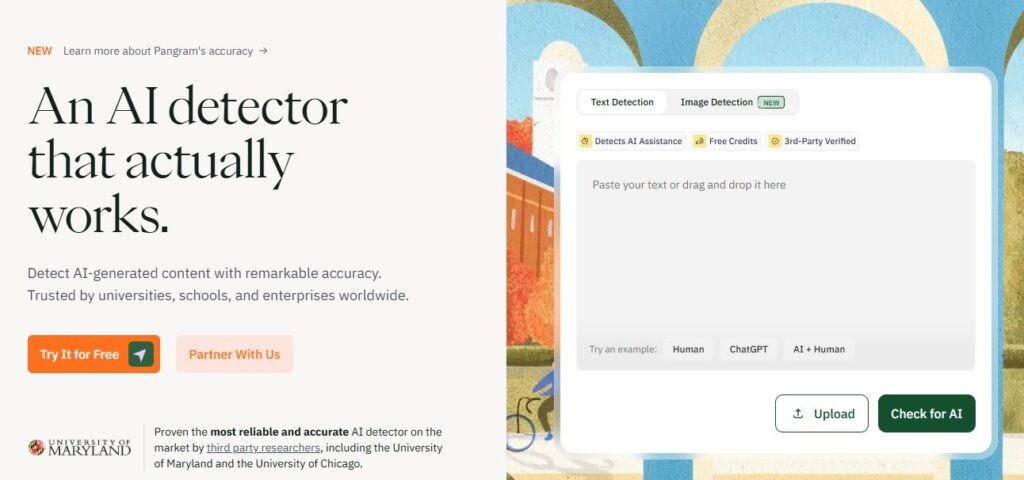 4. Pangram: Best for Scanned Documents (OCR)