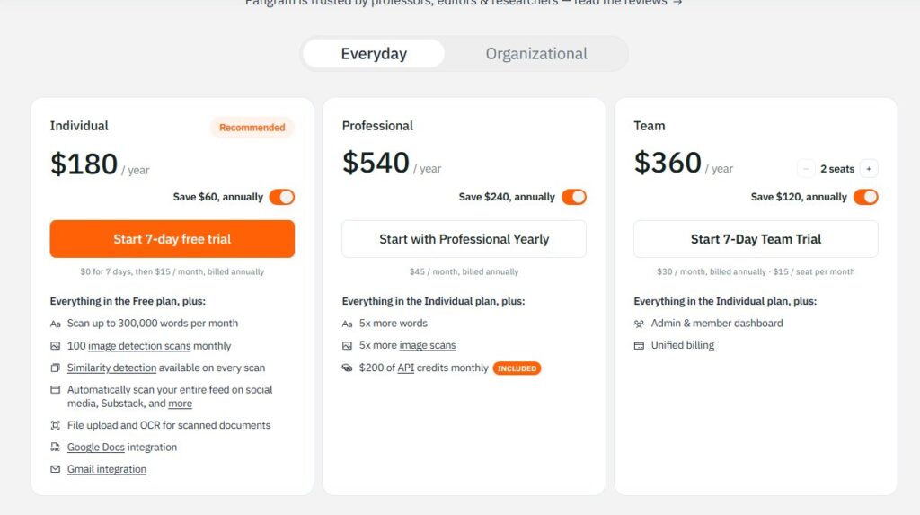 Pricing