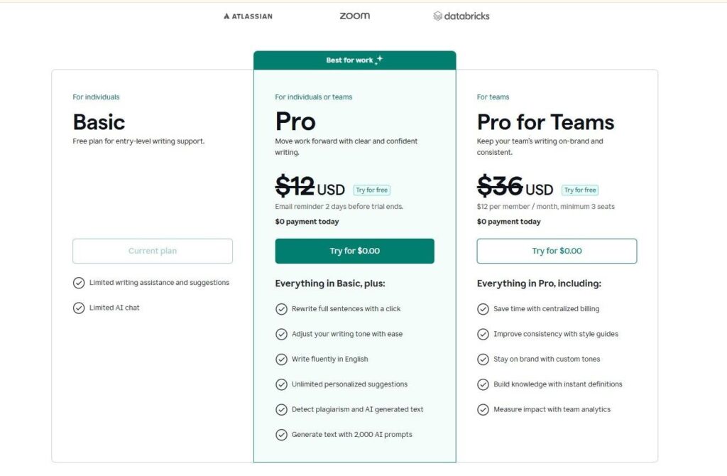 Pricing