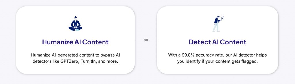 walter writes ai humanizer and ai detector dashboard