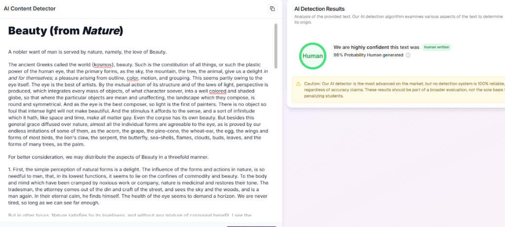 Academic Essay: Human (Walter)
