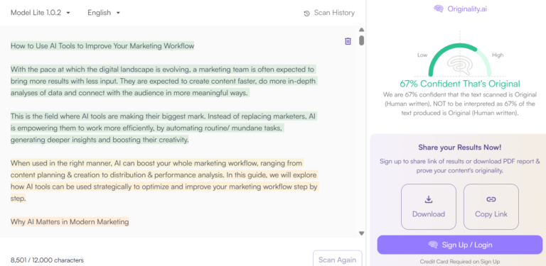Originality.ai review: best AI checker for your content?