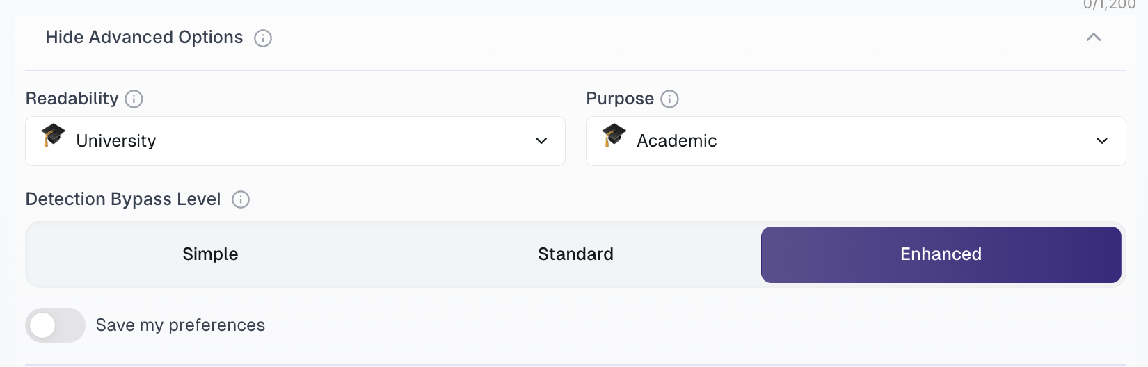 Walter Writes AI Readability and Purpose Features