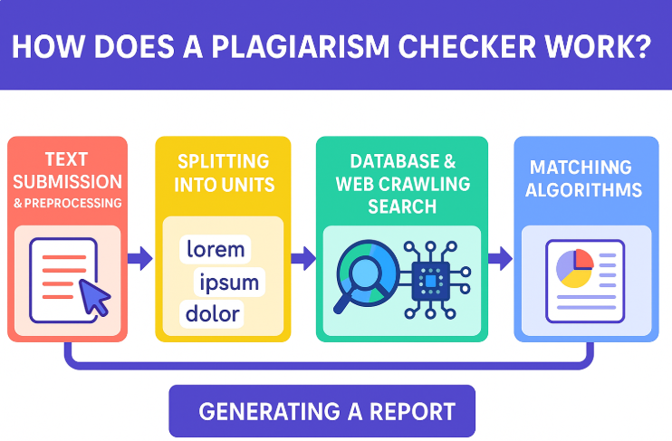 how does plagiarism checker work