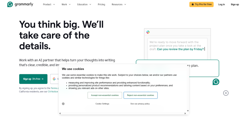 Grammarly AI detector