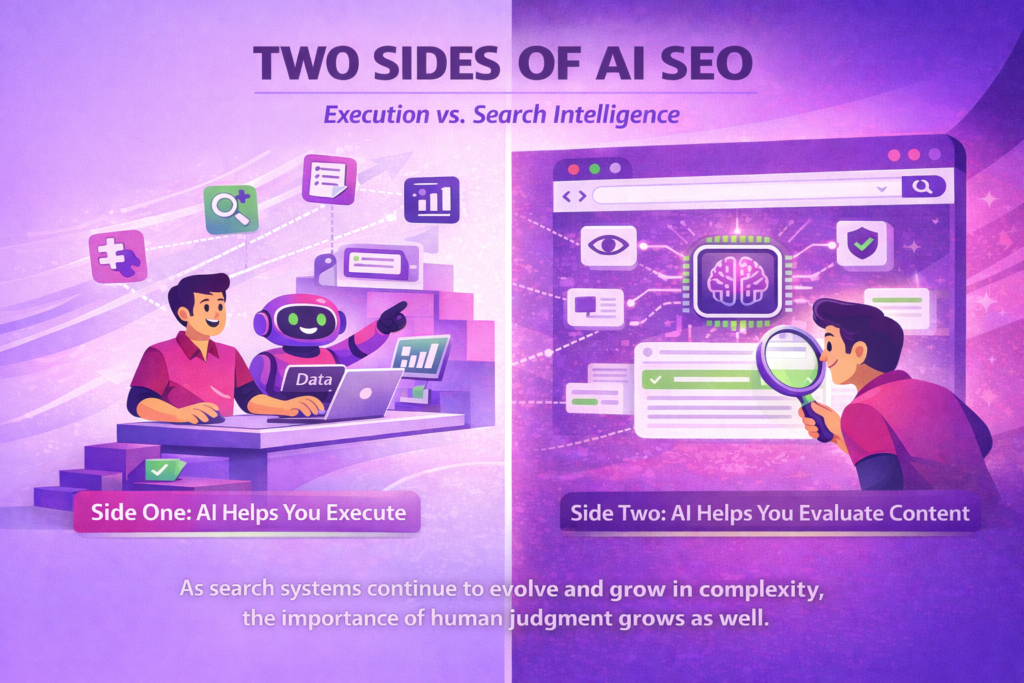 What is AI SEO in two sides