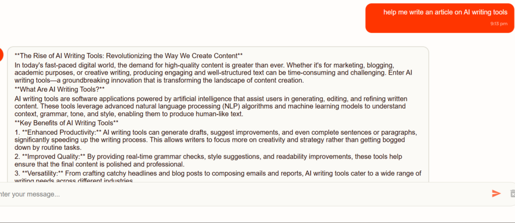 Article drafting using Ryter