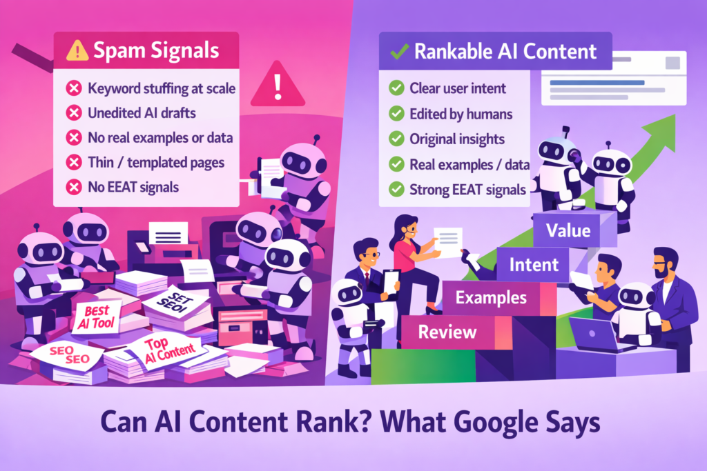 what google says about AI content