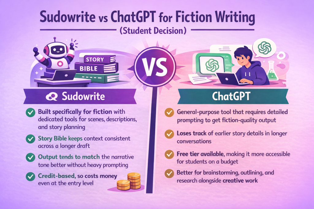 sudowrite vs chatgpt