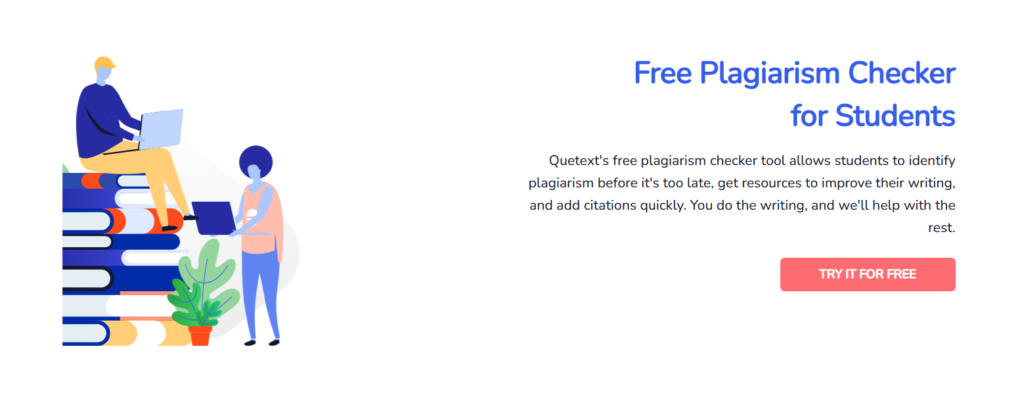 Quetext homepage