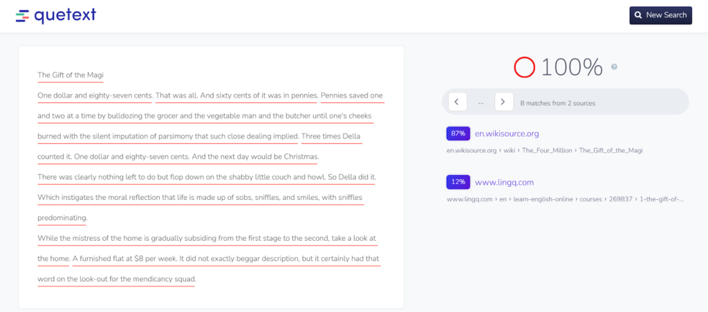 quetext plagiarism checker