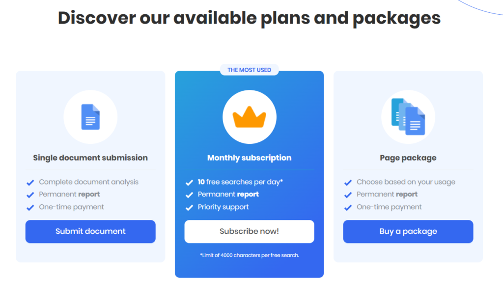 Plagium Pricing and Credits Explained