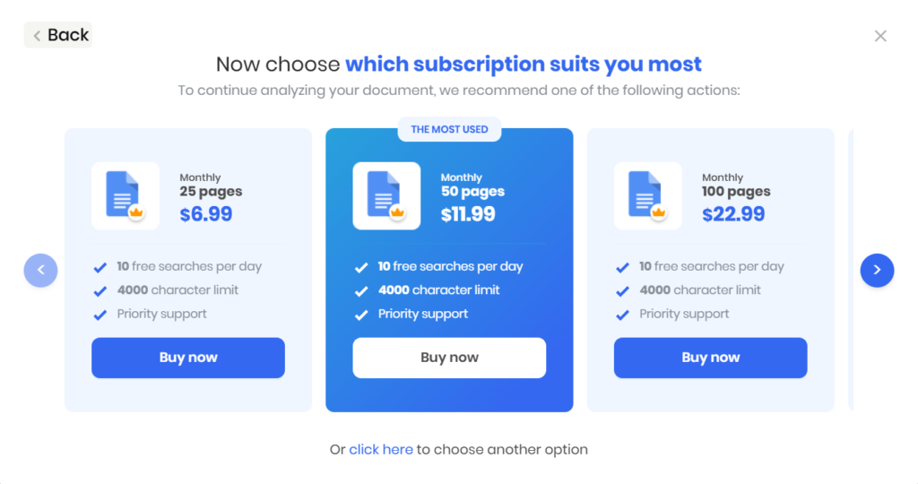 Plagium subscriptions Review