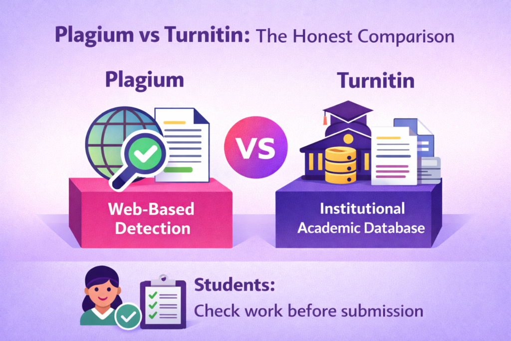 plagium vs turnitin compared