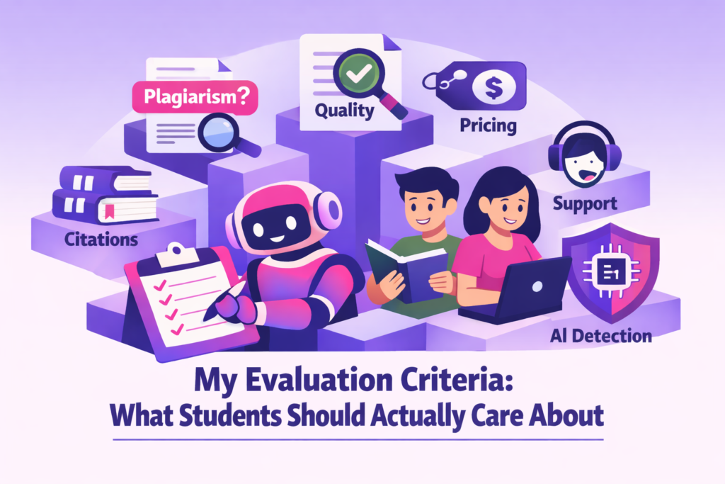 My essaywriter criteria