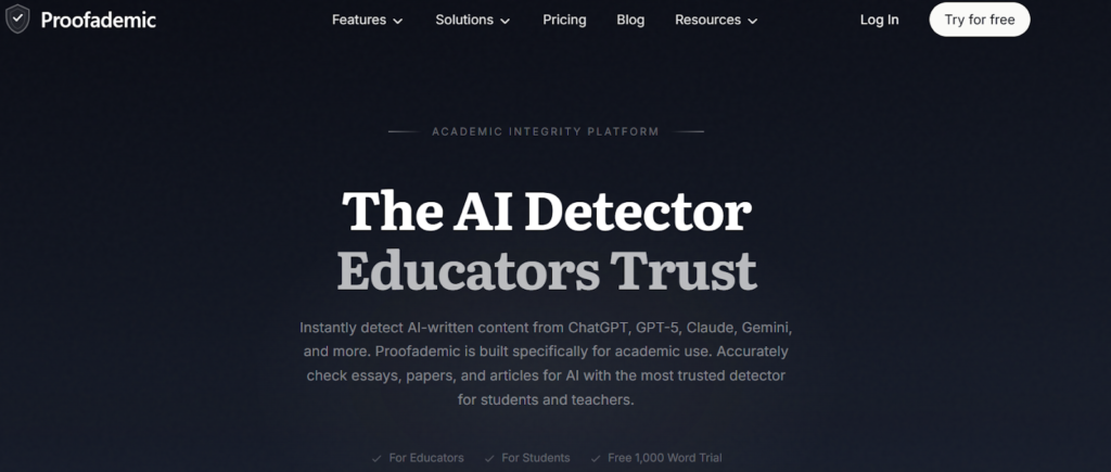 Proofademic AI Detector