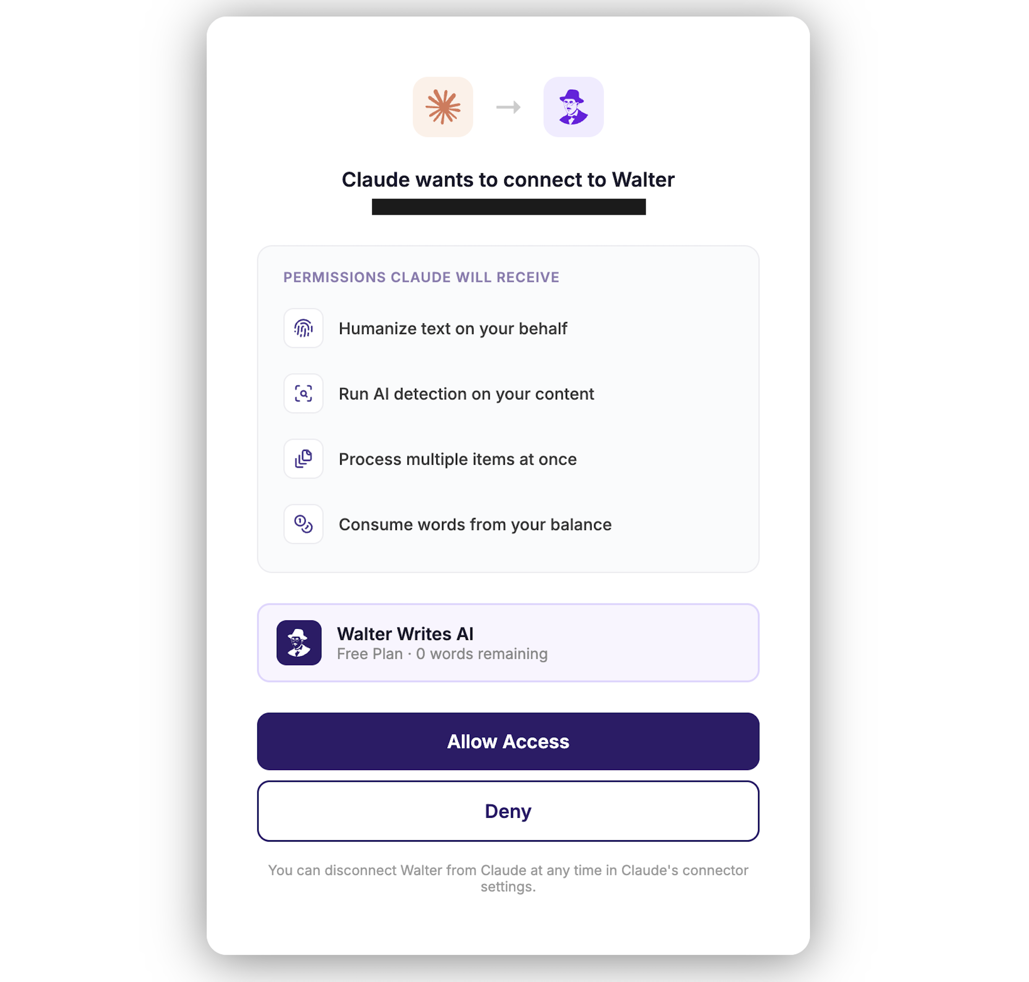 How to humanize AI text in Claude with Walter's MCP