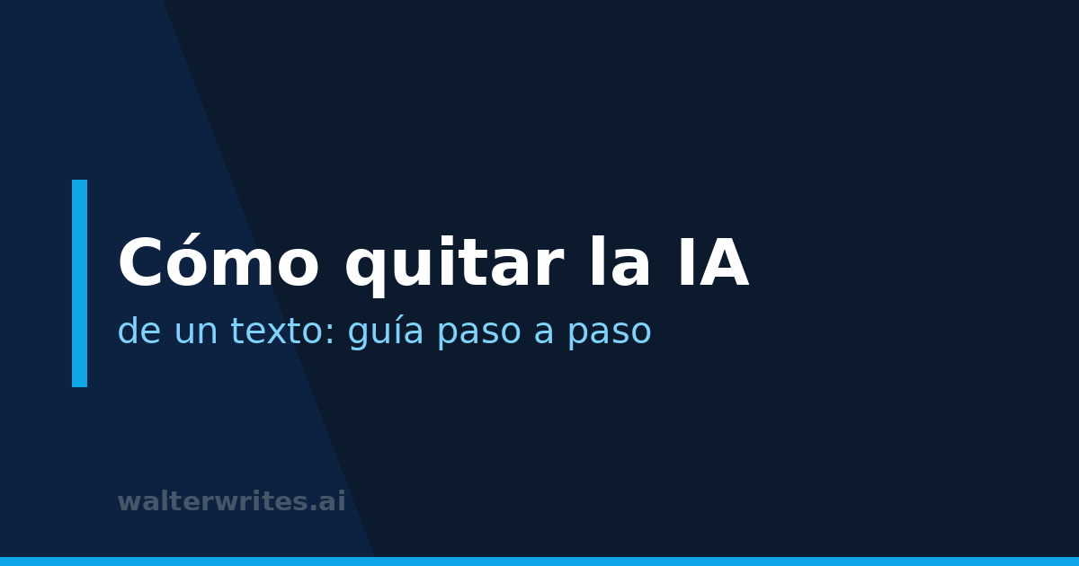 Cómo quitar la IA de un texto