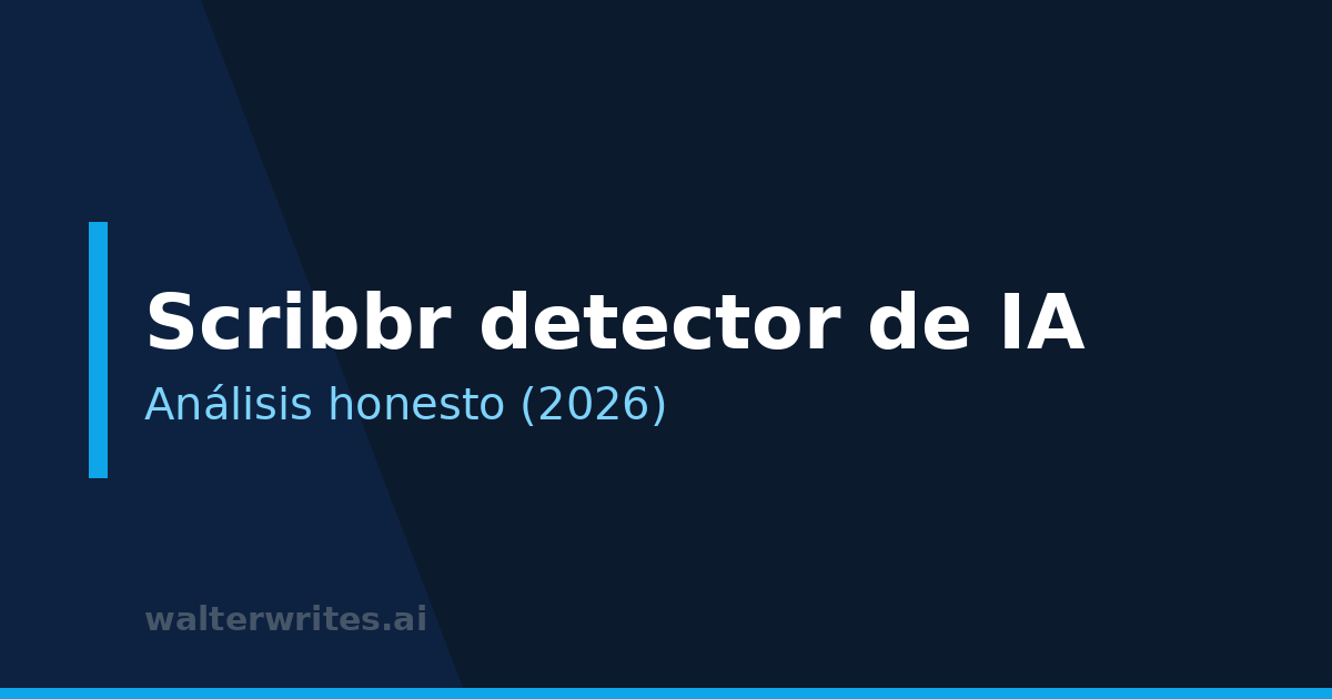 Scribbr detector de IA: análisis honesto