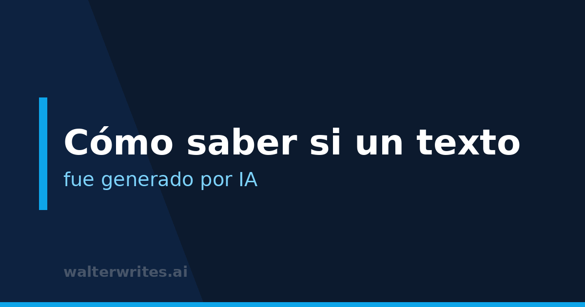 Cómo saber si un texto fue generado por IA