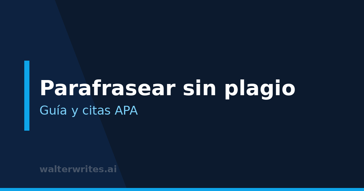 Cómo parafrasear sin plagio