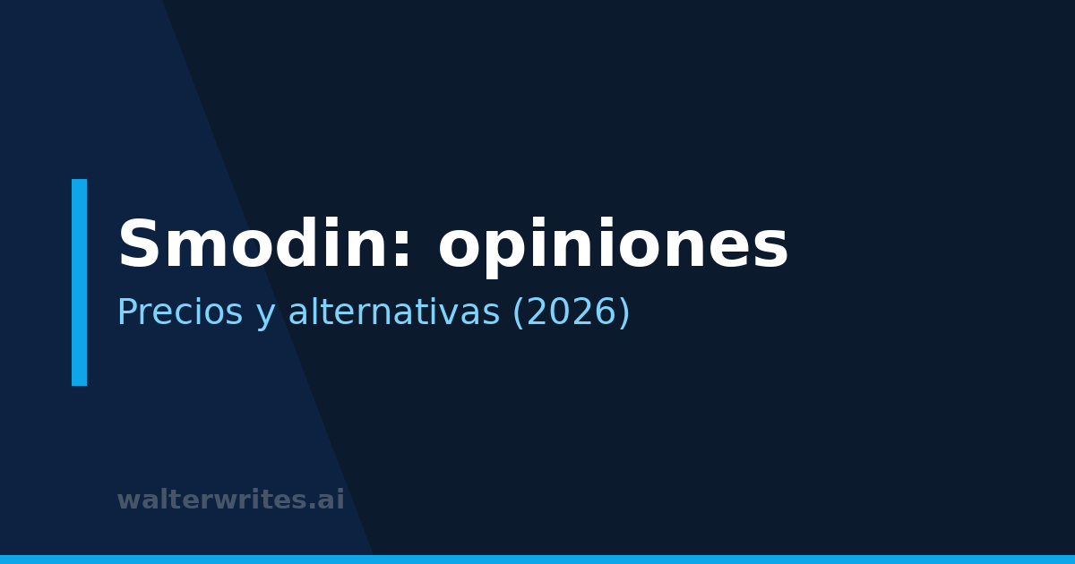 Smodin: opiniones, precios y alternativas
