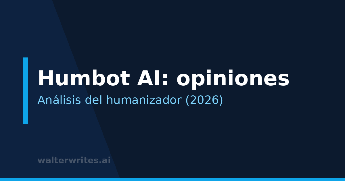 Humbot AI: opiniones y análisis del humanizador
