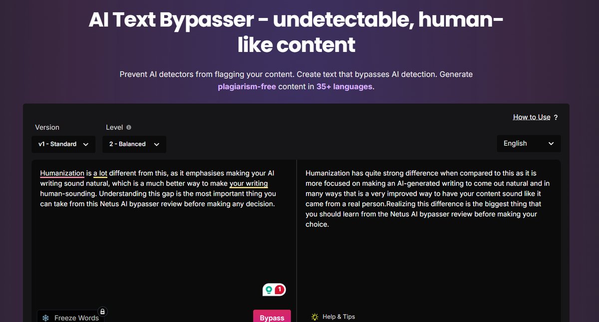 Netus AI Bypasser