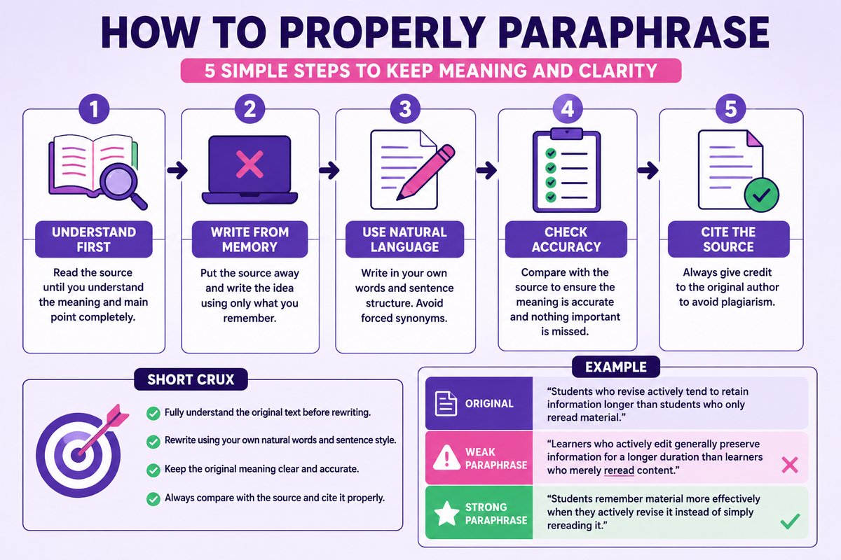 How to Properly Paraphrase Without Losing Clarity