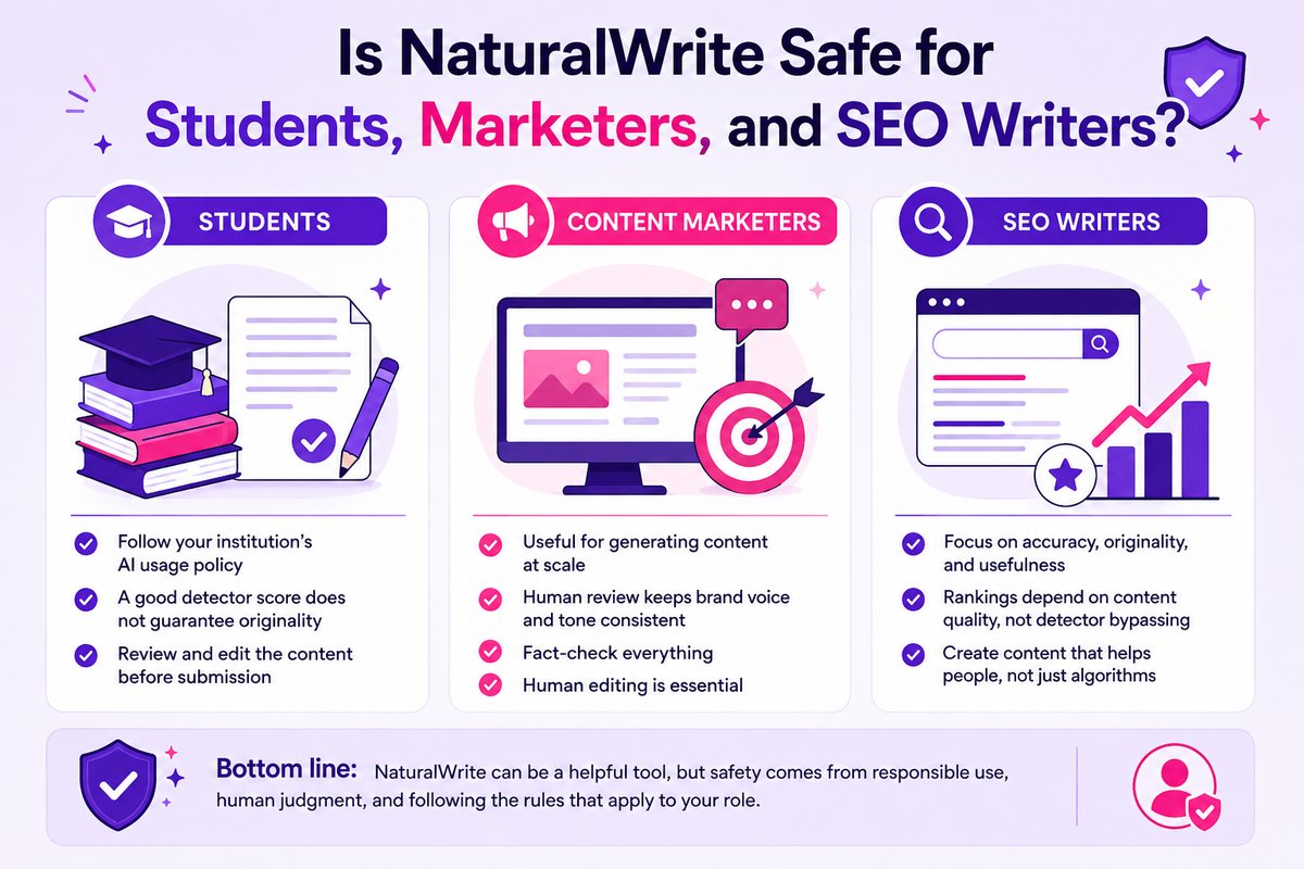 Is NaturalWrite Safe for Students, Marketers, and SEO Writers?