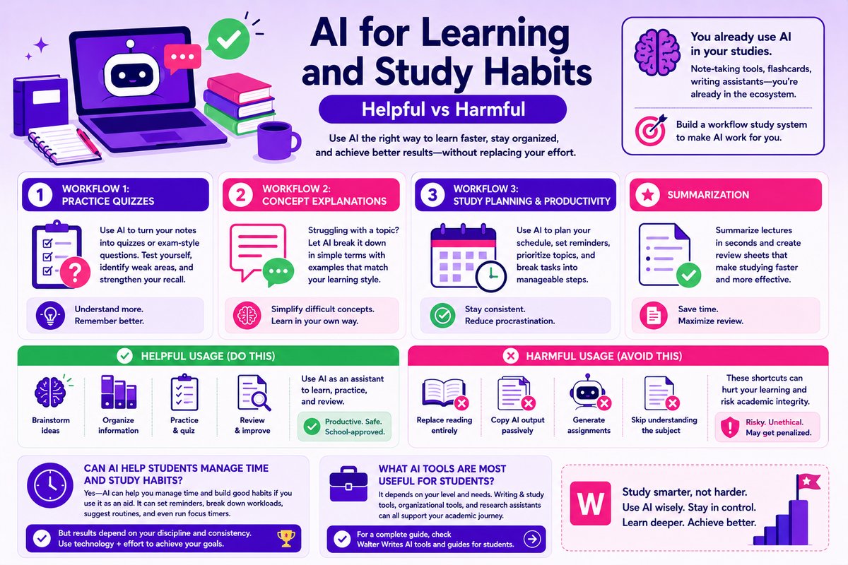 AI for Learning and Study Habits (Helpful vs Harmful)