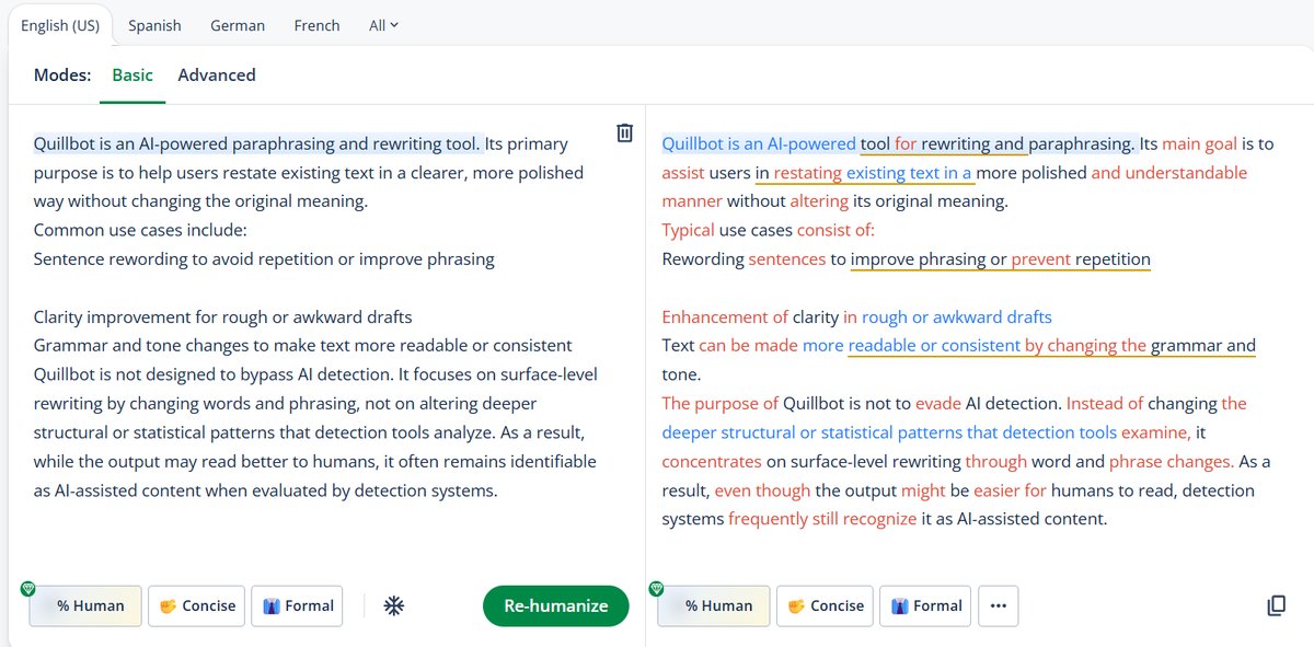 Tool #3: QuillBot - A Decent Free Option but Falls Short Where It Counts