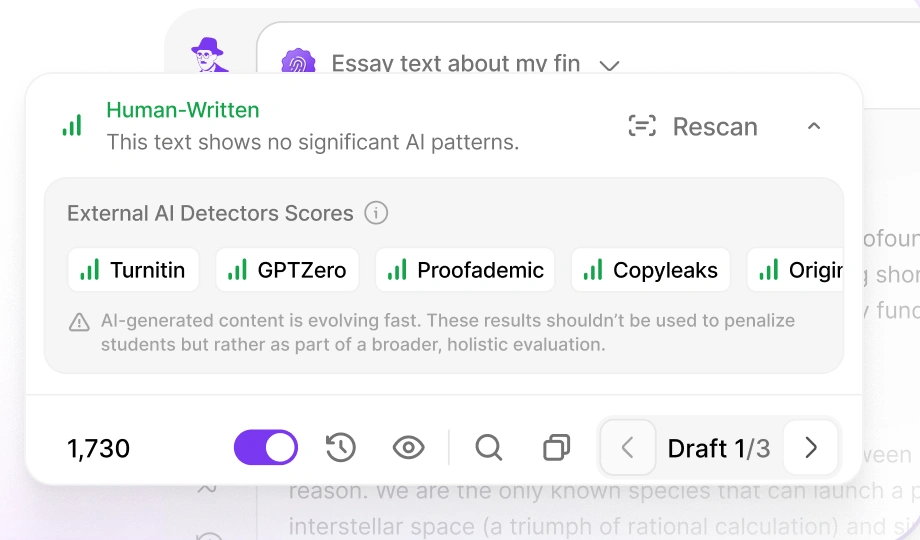 Interfaz de revisi&oacute;n de escritura Walter