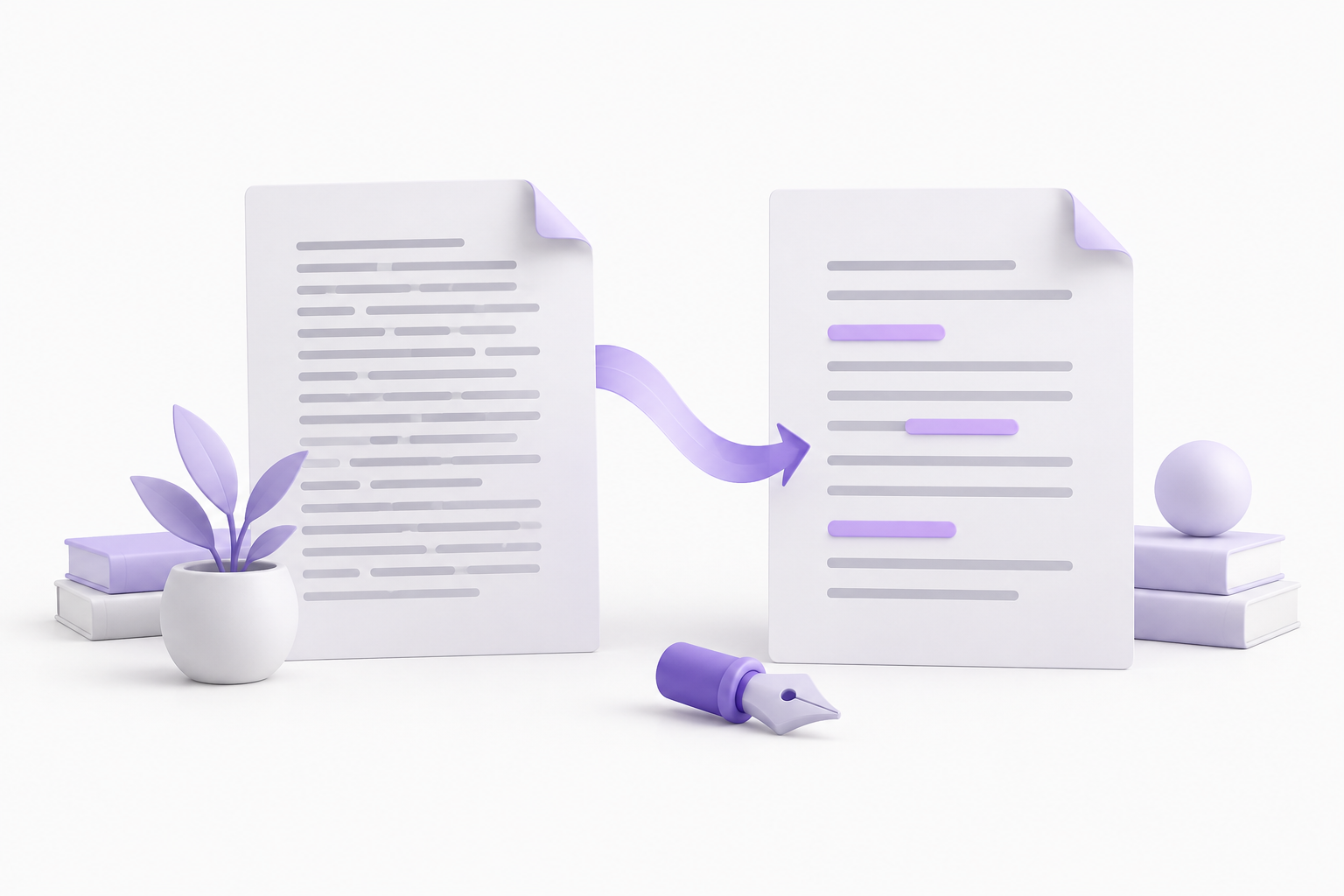 Deux pages illustrant une formulation plus claire