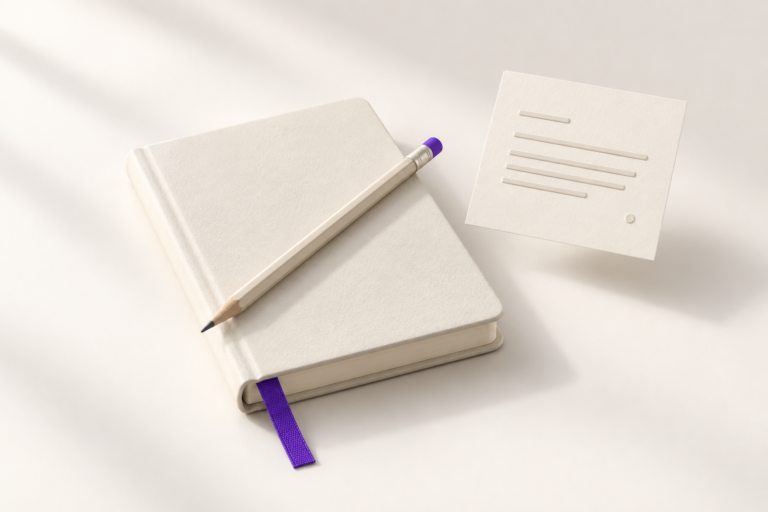 Carnet et notes pour améliorer une rédaction