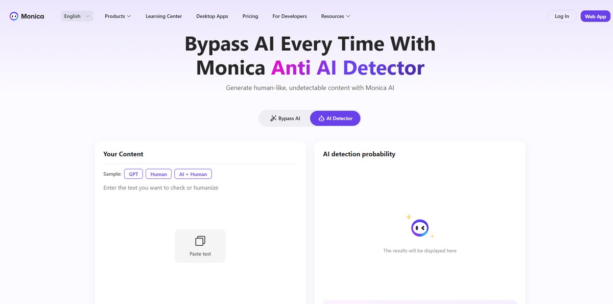 Monica Anti AI Detector